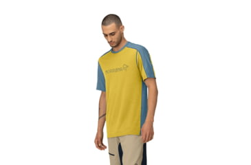 Image of Norrona Falketind Equaliser Merino T-Shirt - Mens, Calendula, Medium, 1821-22-5566-M