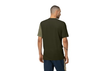 Image of Norrona Falketind Equaliser Merino T-Shirt - Mens, Olive Night/Rosin, Extra Large, 1821-22-3319-XL