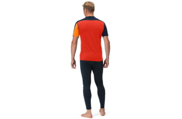 Image of Norrona Falketind Equaliser Merino T-Shirt - Mens, Orange Popsicle/Indigo Night, 2XL, 7042698472342