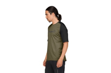 Image of Norrona Fjora Equaliser Lightweight T-Shirt - Mens, Olive Night, Small, 2233-25-3301-S