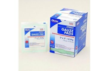 Image of North Safety Products/Haus Gauze Pads Sterile 3x3 Pk100 067633, Unit PK