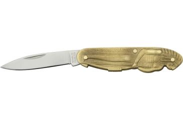 Image of Novelty Cutlery Indian Brass Folding Knife NV234