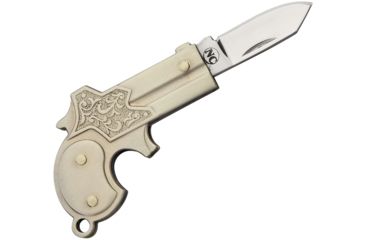Image of Novelty Cutlery Miniature Derringer Folding Knife,1in,Silver Handle NV269