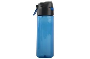 Image of O2 Cool Mist 'N Sip Prism Water Bottle with Pop-Up Top/Carry Loop - 24 oz-Dark Blue