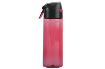 Image of O2 Cool Mist N Sip Prism Water Bottle with Pop-Up Top/Carry Loop - 24 oz-Raspberry
