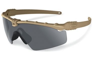 Image of Oakley SI Ballistic M Frame 3.0 Sunglasses, Dark Bone Frame, Grey Lens OO9146-05