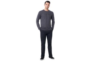 Image of Oakley SI Mark II Long Sleeve Tee - Mens, Jet Black Heather, 3XL, 457134-01S-XXXL
