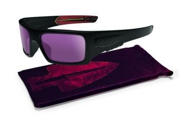 Image of Oakley SI Ballistic Det Cord Sunglasses,Matte Black Frame,Rectangle Prizm TR22 Black Iridium Lens OO9253-03