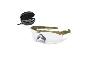 Image of Oakley SI Ballistic M Frame 3.0 Array Sunglasses,Multicam Frame,Shield Prizm Clear/Grey Lens OO9146-24