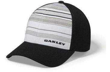 Image of Oakley SI Silicone Bark Trucker Print 2.0 - Mens, White, Small/Medium, 911722-100-S/M