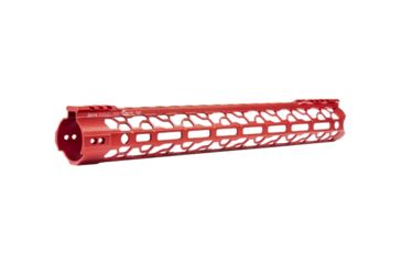 Image of ODIN Works AR-15 15.5in O2 Lite Free Float Forend, M-LOK, Red, F-15-ML-O2-RED
