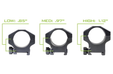 Image of ODIN Works Scope Rings 30 mm - High, Black, SR-30MM-HIGH