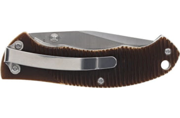 Image of Old Timer Pakka Wood Folding Knife, 2.75in, Stainless Steel Satin Blade, Brown Pakka Wood Handle, 1227063