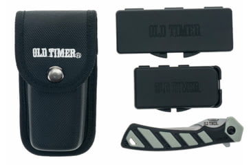 Image of Old Timer Replaceable Blade Folding Knife, 3.2in, Stainless Steel Blade, 4.5in, TPE Handle, 1123114