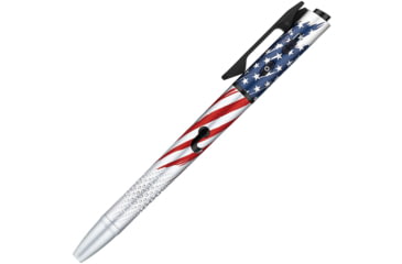 Image of Olight O Pen 3 EDC Pen with Tip and Clip Lights and Green Laser Pointer, Stars and Stripes, 6977261696249