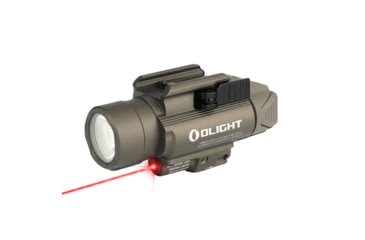 Image of Olight Olight Baldr RL 1120 Lumen Rail Light with Red Laser Sight, Tan, Tan, FL-OL-BALDRRL-TN