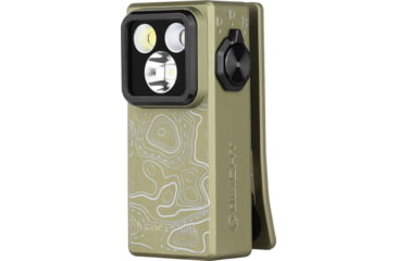 Image of Olight Olight Oclip Ultra USB-C Rechargeable 530 Lumen Clip-On LED Flashlight, Olive Topo, OCLIPULTRA
