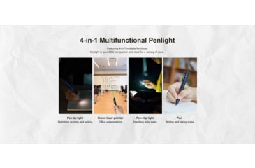 Image of Olight OPen 120 Lumens LED Glow EDC Pen with Flashlight and Green Laser