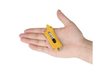 Image of Olight Otacle EDC Utility Knife, 3.38in Closed, 1in SK2 Stainless Utility Blade, Yellow Textured G10 Handle w/ Stainless Back Handle, OTACLEYE