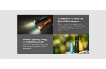 Image of Olight Seeker 4 Pro CW LED Rechargeable Flashlight, 4600 Lumen, Black, FL-OL-SEEKER4PRO