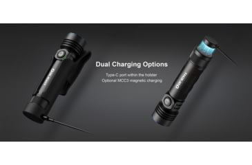 Image of Olight Seeker 4 Pro CW LED Rechargeable Flashlight, 4600 Lumen, Black, FL-OL-SEEKER4PRO