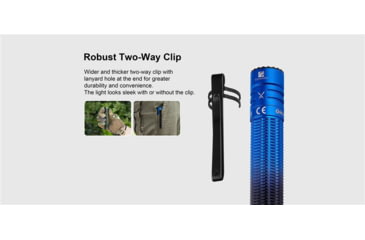 Image of Olight Warrior Mini 3 LED Rechargeable EDC Flashlight, 1750 Lumen, Black, FL-OL-WARMINI3-BK