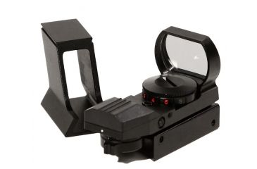 Image of Olivon Red Dot Finder with Base and Multiple Reticules, Black, Small OLRDF-US