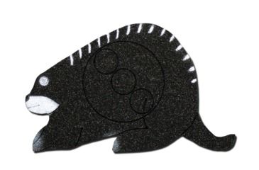 Image of Oncore Targets Porcupine Self-Healing Archery Target, Black, White, PP1