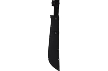 Image of Ontario Knife Bushcraft Machete w/ Nylon Sheath, 22in Overall, 16in Black Powder Coated Blade, Natural Canvas Micarta Handle, Nylon Sheath, 8695SEC