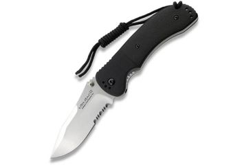 Image of Ontario Knife JPT-3R Folding Knife, Drop Point, Black Zytel Handle, ComboEdge OK8905
