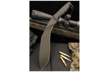 Image of Ontario Knife Kukri Machete, Kraton Handle, Black Blade, Plain OK6420