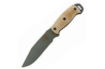 Image of Ontario Knife RBS-6 Fixed Blade Knife Tan Micarta OK9444TM