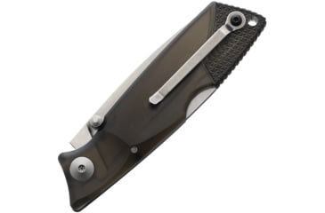 Image of Ontario Knife Wraith Ice Series Gray Folding Knife, 4in Closed, 2.63in Satin 1.4116 Stainless Blade, Gray Plastic Handle, 8798SMK