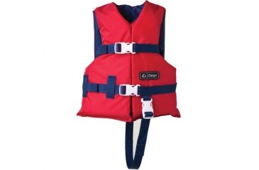 Image of ONYX Life Vest, for Children, Polyethylene Foam, Nylon Outershell, Red, Navy, 103000-100-001-12