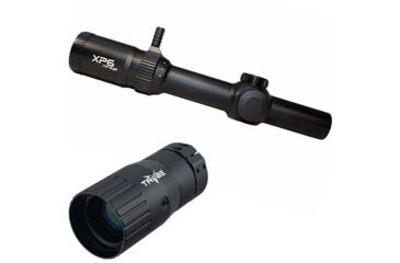 Image of Atibal XP6 Mirage 1-6x w/ Rapid View Lever Front Focal Plane FFP Rifle Scope, Black, XP6-Black w/ Trybe Optics Enhancer - Magnification Doubler