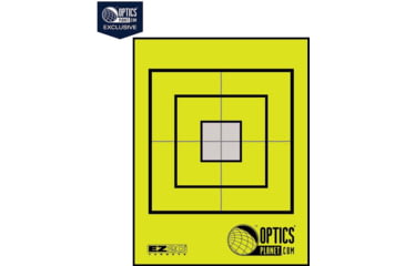 Image of OP Exclusive - EZ2C Targets Self-Adhesive Mini 3.5in Square Bullseye on 4.25x5.5in Yellow and Black Ink, Tear-Off Pad of 15, Yellow, EZ2CM02Y