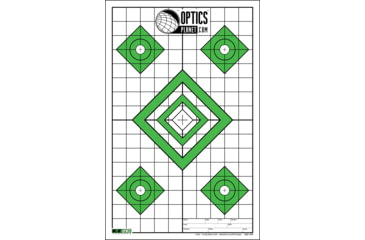 Image of OP Exclusive EZ2C Targets Style 28G, Green and Black Ink on High Quality White Paper, 25 Pack, EZ2CS28G