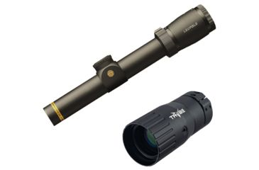 Image of OP Exclusive - Leupold VX-5HD 1-5x24mm 30mm Matte Duplex Reticle Rifle Scope, Black, 171384 w/ Trybe Optics Enhancer - Magnification Doubler
