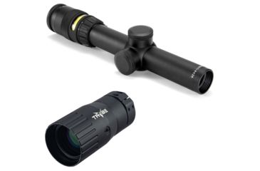 Image of OP Exclusive - Trijicon AccuPoint 1-4x24 30mm Rifle Scope STD Crosshair w/ Amber Dot, TR24-D-200070 w/ Trybe Optics Enhancer - Magnification Doubler