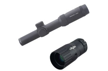 Image of OP Exclusive - Vector Optics Forester Rifle Scope, 1-5x24mm, 30mm Tube, Etched glass VFD-2 Reticle, Black, SCOC-03 w/ Trybe Optics Enhancer - Magnification Doubler