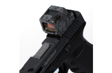 Image of OpticGard Holosun 509T-X2 Red Dot Sight Cover, Gunmetal Gray Camo, One Size, OGH509TDEG85