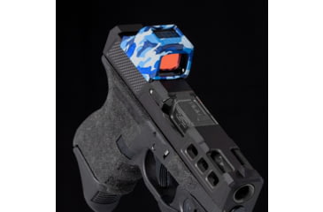 Image of OpticGard Holosun SCS Carry Scope Cover, Navy Blue Camo, One Size, OGHSCSCARRYDEG86