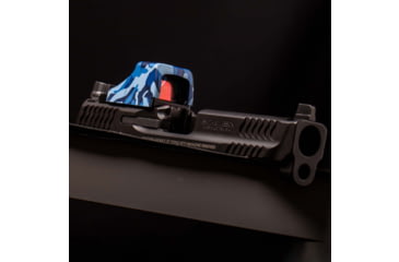 Image of OpticGard Scope Cover For Holosun SCS MP2, Navy Blue Camo, OGHSCSMP2DEG86