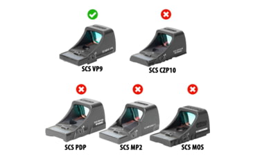 Image of OpticGard Scope Cover For Holosun SCS VP9, Black, OGHSCSVP902