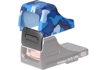 Image of OpticGard Scope Cover For Holosun SCS VP9, Navy Blue Camo, OGHSCSVP9DEG86