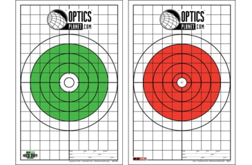 Image of OpticsPlanet Exclusive EZ2C Targets Style 5, Bullseye with Grid Sight-In Target &amp; OpticsPlanet Exclusive EZ2C Targets, Style 5