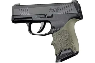 Image of Hogue HandAll Beavertail Grip Sleeve, Sig Sauer P365, OD Green, 18701