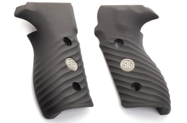 Image of OpticsPlanet Exclusive Hogue Handgun Grip, SIG Sauer P227 DA/SA, G10, Checkered Pattern, Solid Black, Sig P227, 47119-7SIGMED