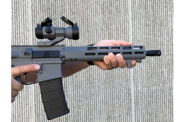 Image of Viriian OpticsPlanet Exclusive HS1 Hand Stop with IR Laser, M-LOK Mounting Retail Box, Wolf Gray, 912-0055