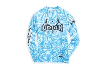 Image of Orion Coolers Estrada Performance Shirt, Extra Large, Light Blue Flats Camo 91275
